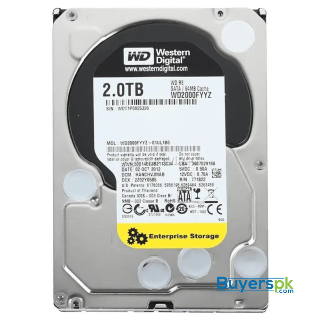 Wd Hdd Hard Disk Drive 2tb Yellow used Wd2000fyyz - Price in Pakistan Wd Hdd Hard Disk Drive 2tb Yellow used Wd2000fyyz - Price in Pakistan